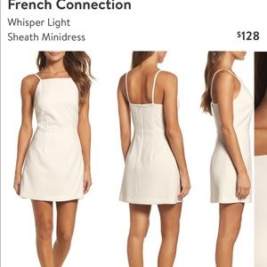 French connection white mini dress